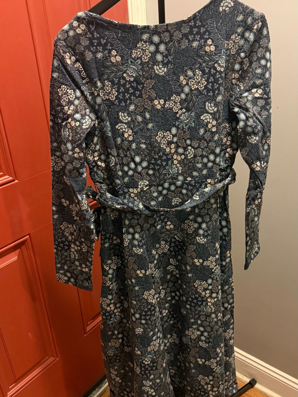 NWOT-PACT ORGANIC FIT & FLARE WRAP DRESS- LARGE - Picture 12 of 13